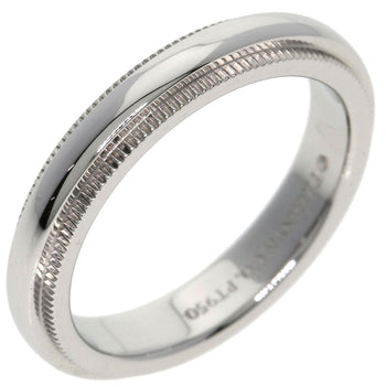 Tiffany&Co. Ring Pt950 Silver Milgrain Women