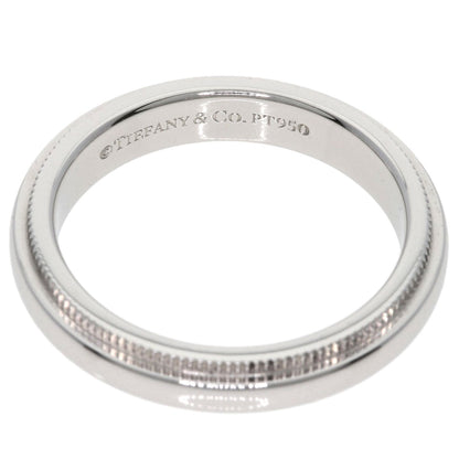 Tiffany&Co. Ring Pt950 Silver Milgrain Women