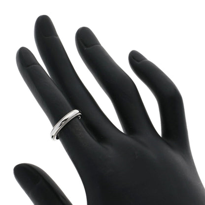 Tiffany&Co. Ring Pt950 Silver Milgrain Women
