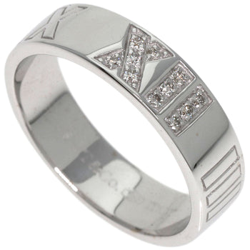 Tiffany&Co. Ring K18Wg Silver Atlas Diamond Women