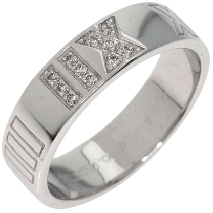Tiffany&Co. Ring K18Wg Silver Atlas Diamond Women