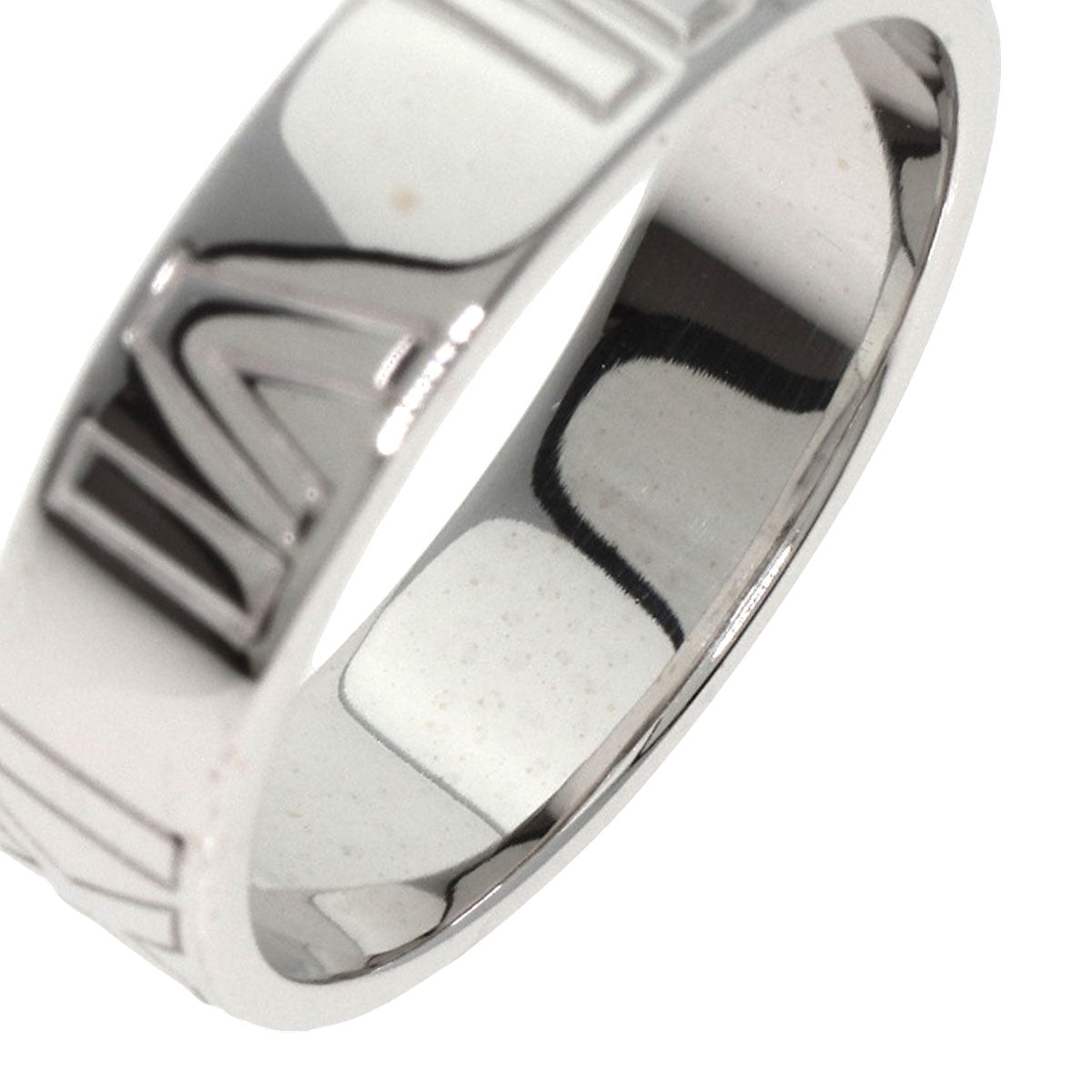 Tiffany&Co. Ring K18Wg Silver Atlas Diamond Women