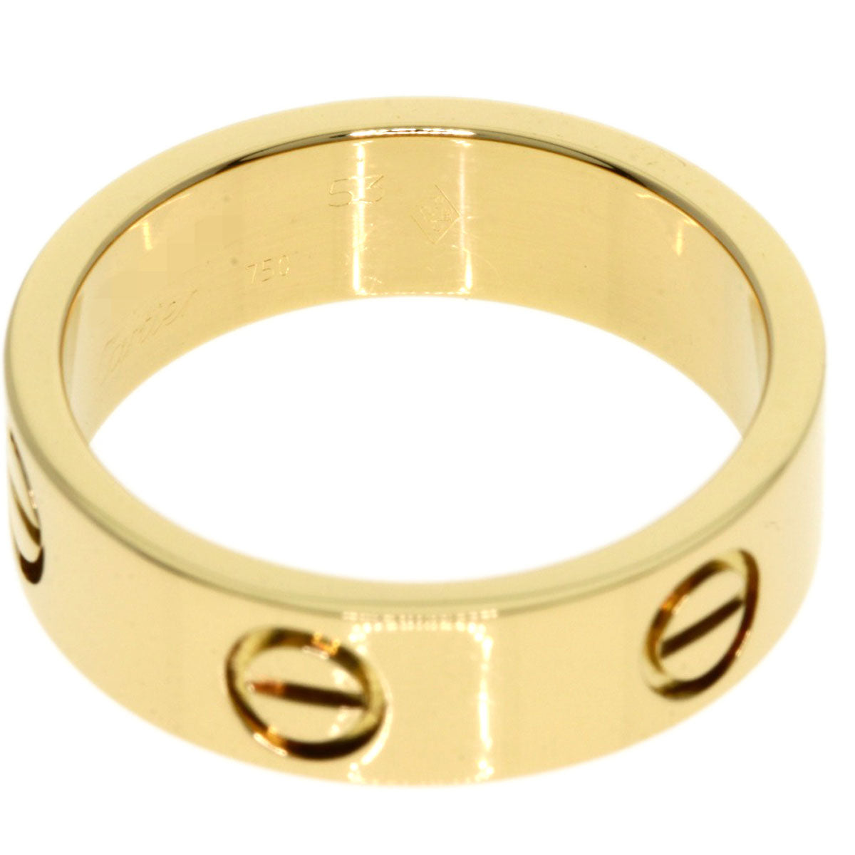 Cartier Ring 18K Yellow Gold Gold Love Ring #53 Women
