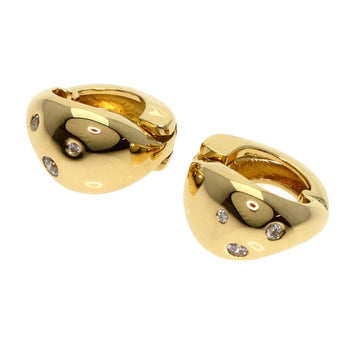 Ponte Vecchio Earring 18K Yellow Gold Gold Ear Cuff 3P Diamond Women
