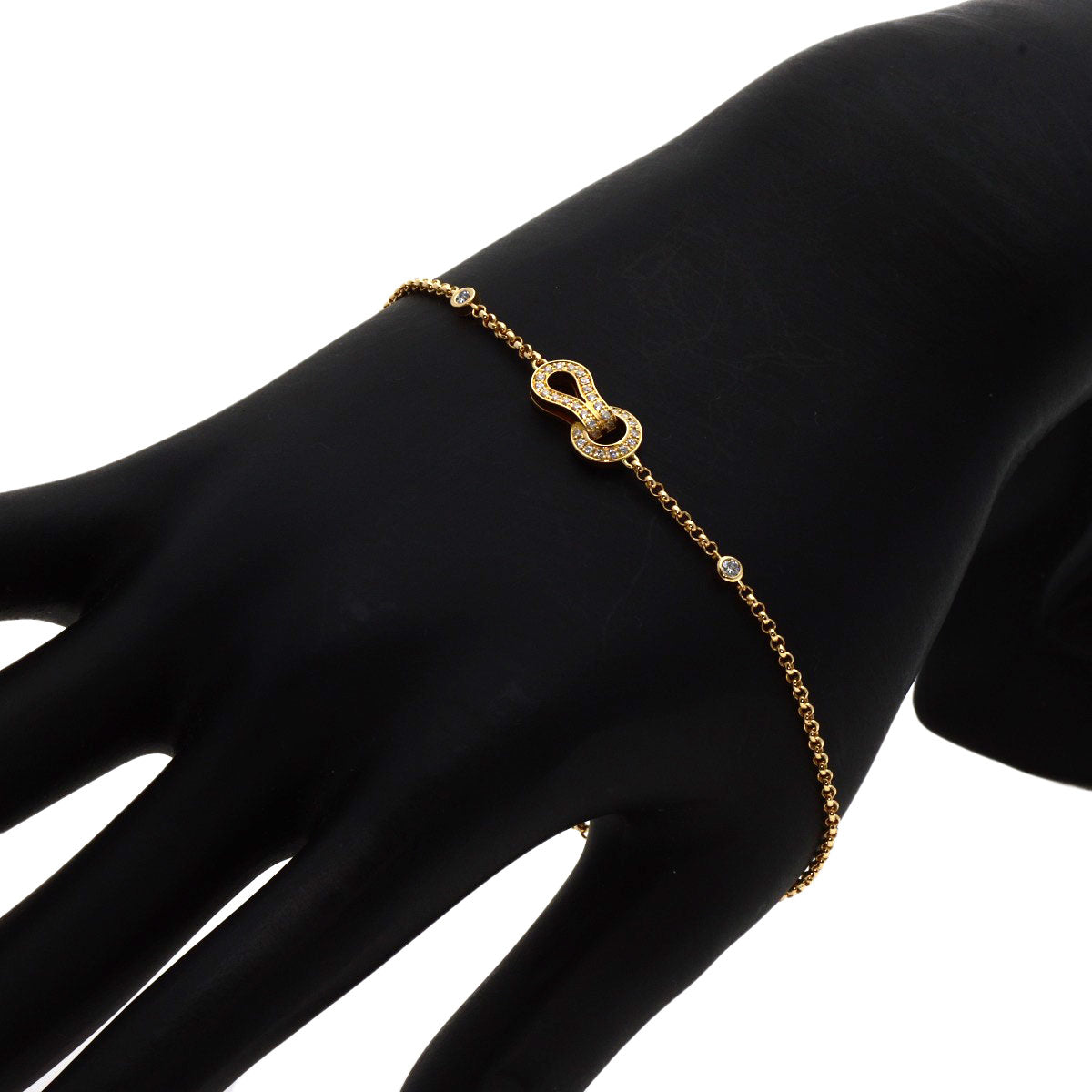 Cartier Bracelet 18K Yellow Gold Gold Agraph Diamond Women