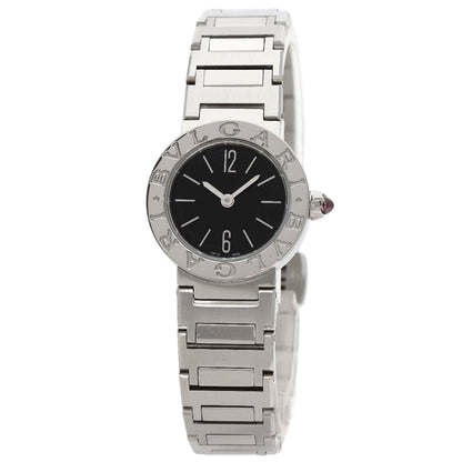 Bvlgari Watches Quartz Bb23S Stainless Steel , Stainless Steel Silver Bulgari Bulgari Black Dial