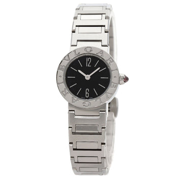 Bvlgari Watches Quartz Bb23S Stainless Steel , Stainless Steel Silver Bulgari Bulgari Black Dial