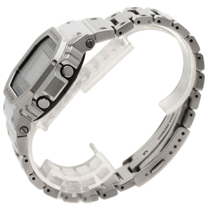 Casio Watches Solar Powered Gmw-B5000 Stainless Steel , Stainless Steel Silver G Shock Digital Dial