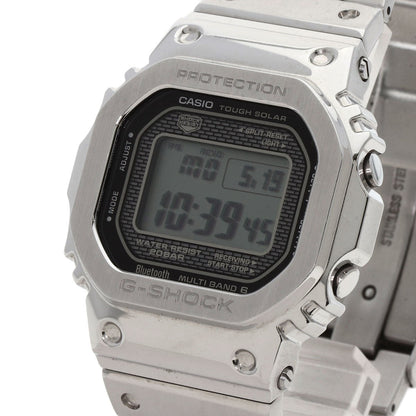 Casio Watches Solar Powered Gmw-B5000 Stainless Steel , Stainless Steel Silver G Shock Digital Dial