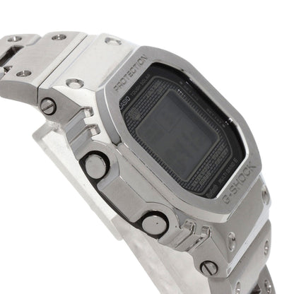 Casio Watches Solar Powered Gmw-B5000 Stainless Steel , Stainless Steel Silver G Shock Digital Dial