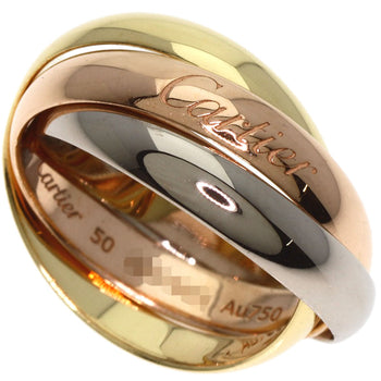 Cartier Ring 18K Yellow Gold Gold Trinity Ring #50 Current