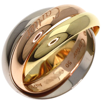 Cartier Ring 18K Yellow Gold Gold Trinity Ring #50 Current