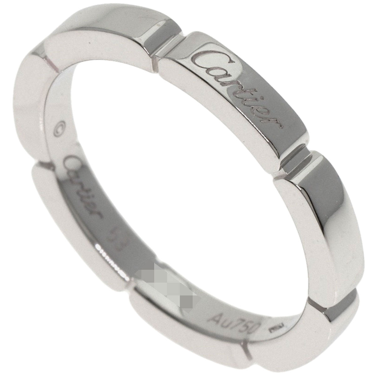 Cartier Ring K18Wg Silver Mayon Panthere #53