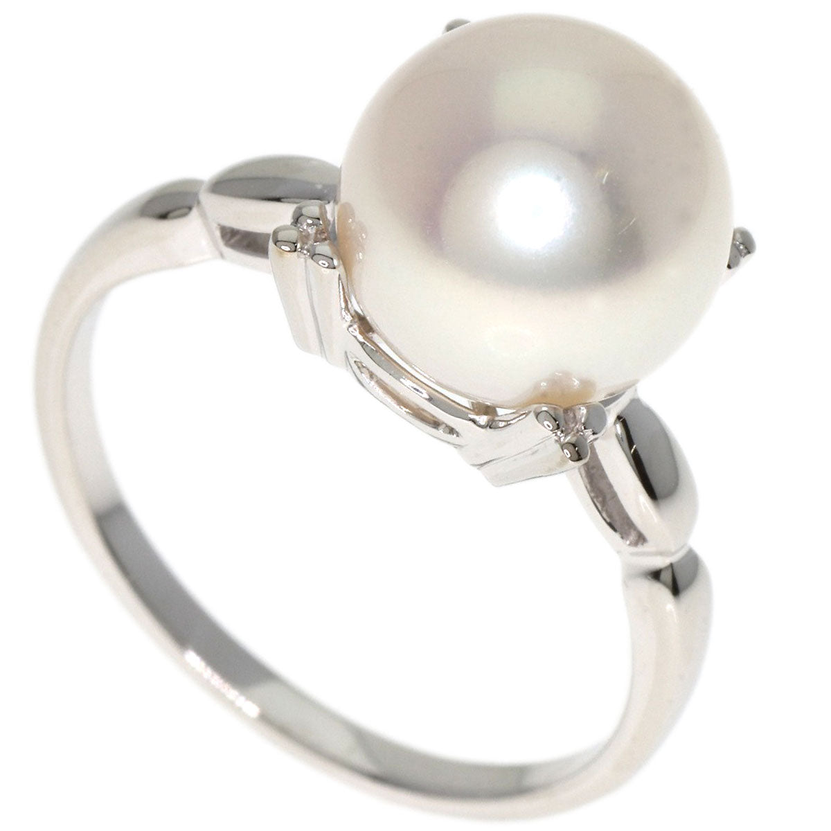 Mikimoto Ring Pt950 Silver Pearl