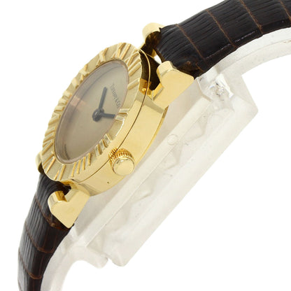 Tiffany&Co. Watches Quartz D286.753 K18Yg, Leather Gold Atlas Gold Dial Women