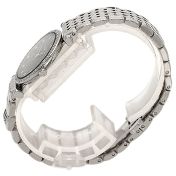 Longines Watches Quartz L4.241.0 Stainless Steel Silver Grand Classic Diamond Black Dial
