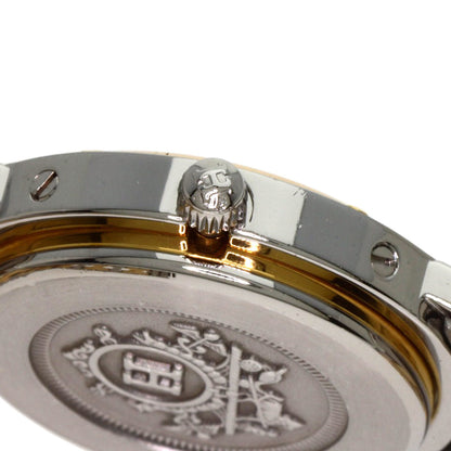 Hermes Watches Quartz Stainless Steel , Ssxgp Gold Clipper Old Buckle White Dial Women