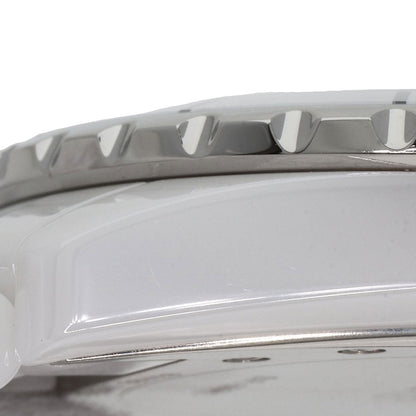Chanel Watches Mechanical Automatic H3214 Ceramic, Ceramic Silver J12 1.5" 8P Diamond White Shell
