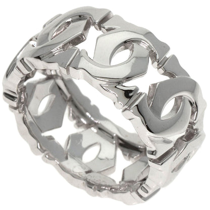 Cartier Ring K18Wg Silver Entrelaces #47