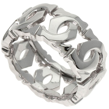 Cartier Ring K18Wg Silver Entrelaces #47