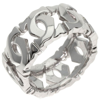 Cartier Ring K18Wg Silver Entrelaces #47