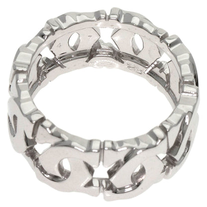 Cartier Ring K18Wg Silver Entrelaces #47