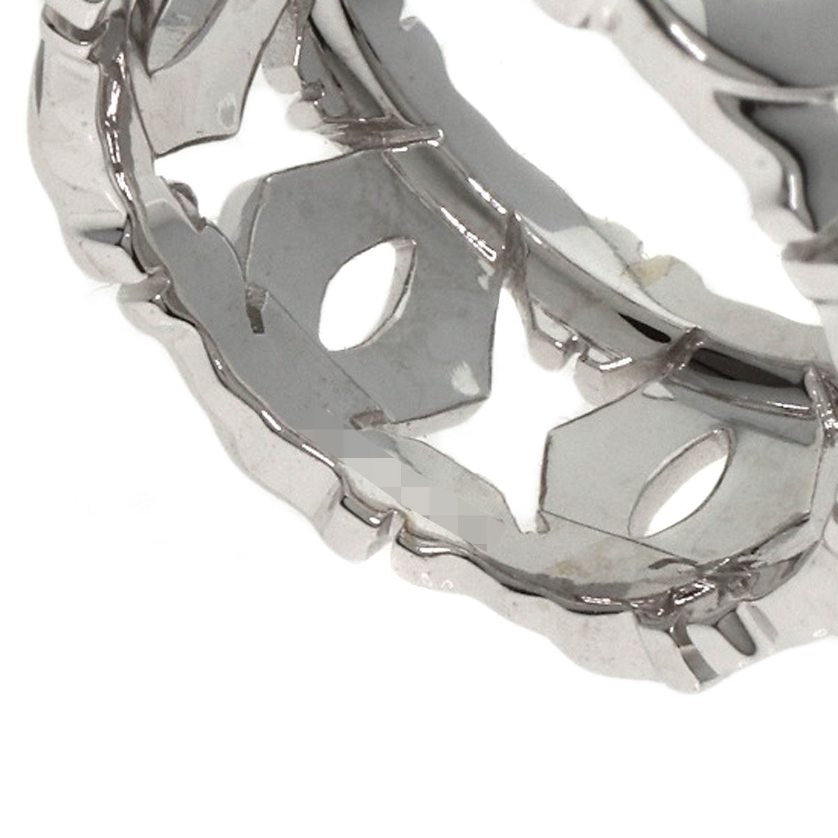 Cartier Ring K18Wg Silver Entrelaces #47