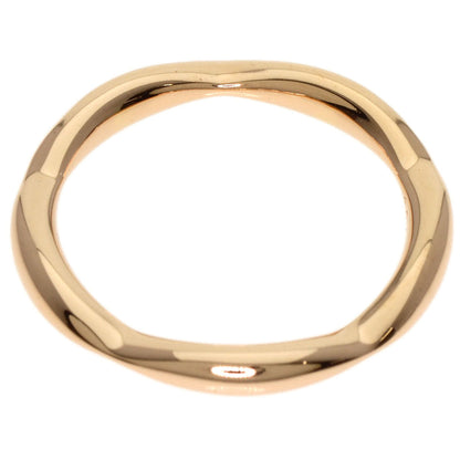 Chanel Ring 18K Pink Gold Gold Camellia Half Eternity Diamond #46