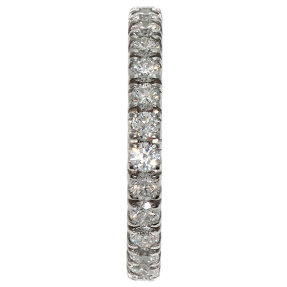 Cartier Ring Pt950 Silver Ethancel Full Eternity Diamond #48 Women