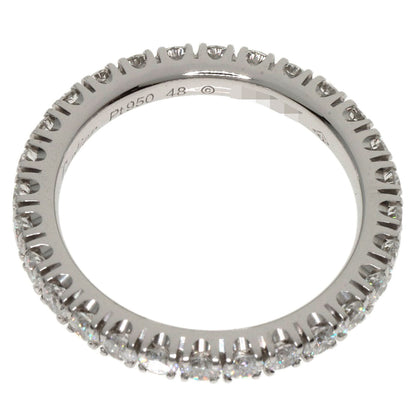 Cartier Ring Pt950 Silver Ethancel Full Eternity Diamond #48 Women