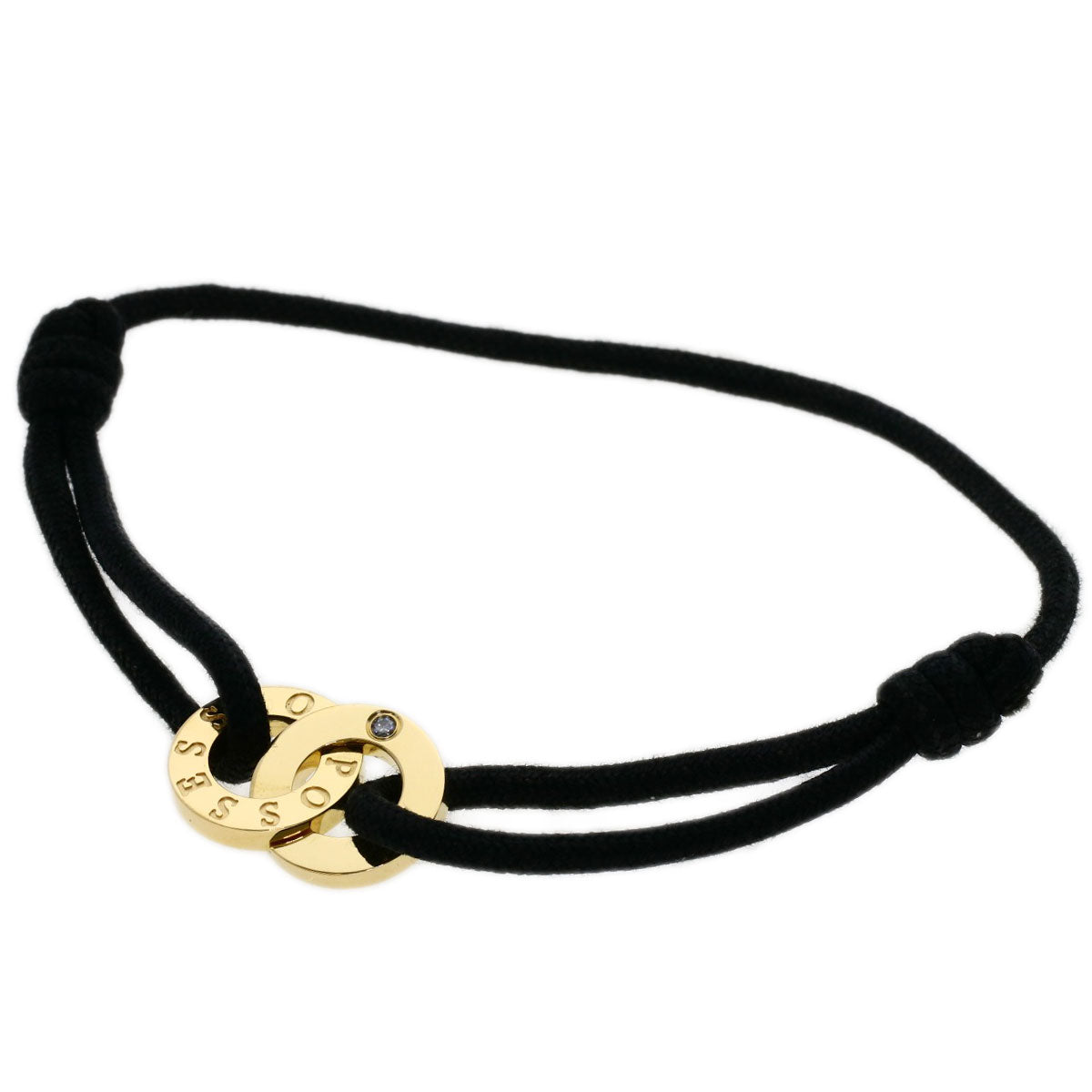 Piaget Bracelet 18K Yellow Gold Gold Possession 1P Diamond Cotton Cord