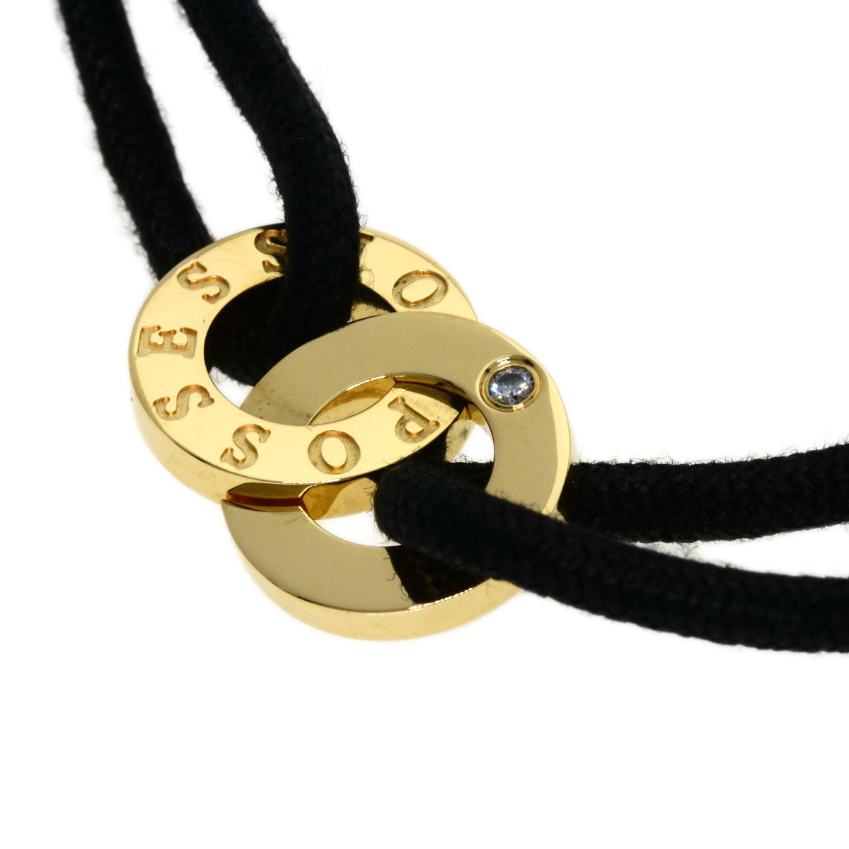 Piaget Bracelet 18K Yellow Gold Gold Possession 1P Diamond Cotton Cord