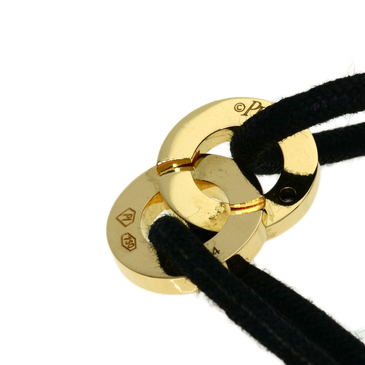 Piaget Bracelet 18K Yellow Gold Gold Possession 1P Diamond Cotton Cord