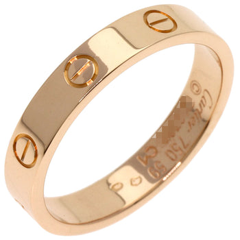 Cartier Ring 18K Pink Gold Gold Mini Love Ring #59