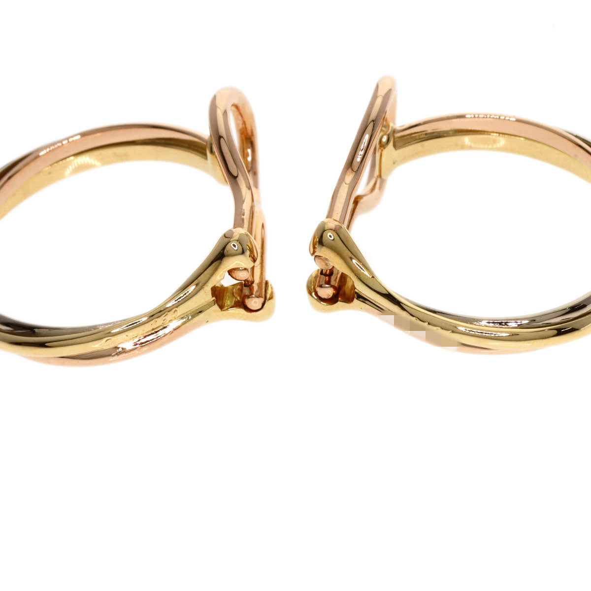 Cartier Earring 18K Yellow Gold Gold Trinity Hoop