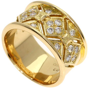 Celine Ring 18K Yellow Gold Gold Logo Diamond