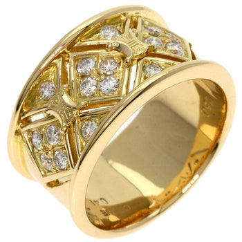 Celine Ring 18K Yellow Gold Gold Logo Diamond