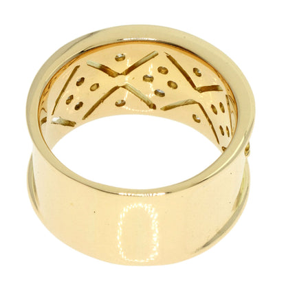 Celine Ring 18K Yellow Gold Gold Logo Diamond