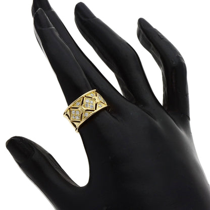 Celine Ring 18K Yellow Gold Gold Logo Diamond