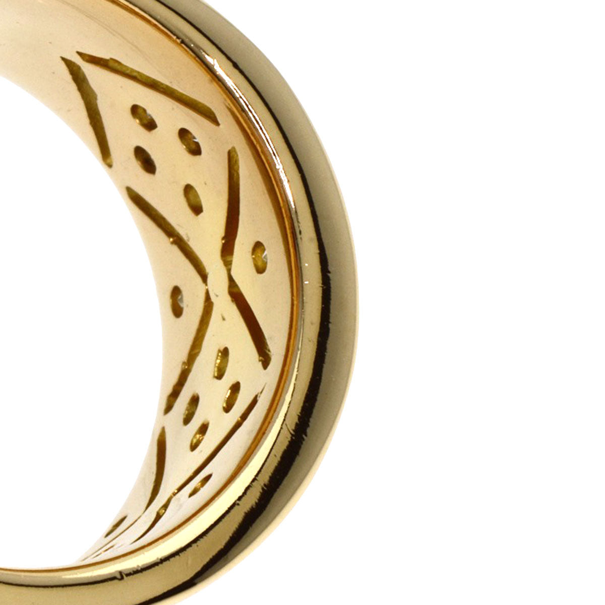 Celine Ring 18K Yellow Gold Gold Logo Diamond