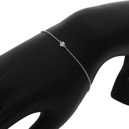 Tiffany&Co. Bracelet Pt950 Silver By The Yard Diamond