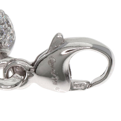 Cartier Pendant Top K18Wg Silver Heart Charm Pav Diamond