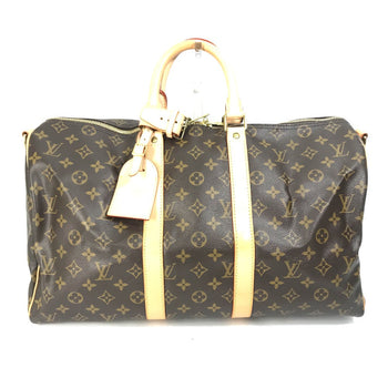 Louis Vuitton Boston Duffel Bag L41418 Monogram Canvas Brown Travel Bag Shoulder Bag Handbag