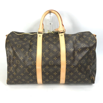 Louis Vuitton Boston Duffel Bag L41418 Monogram Canvas Brown Travel Bag Shoulder Bag Handbag