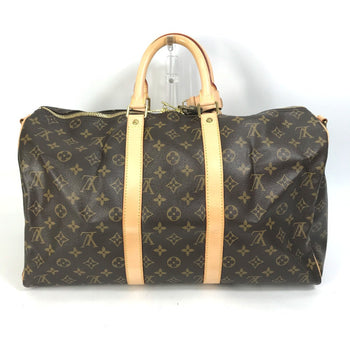 Louis Vuitton Boston Duffel Bag L41418 Monogram Canvas Brown Travel Bag Shoulder Bag Handbag