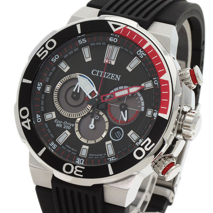 Citizen Watches Eco Drive B620-S099790 Stainless Steel, Rubber Silver Eco Drive Diver Black Dial