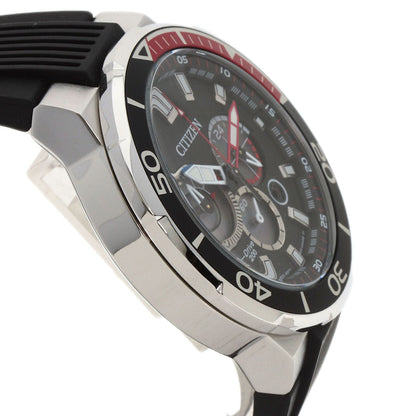 Citizen Watches Eco Drive B620-S099790 Stainless Steel, Rubber Silver Eco Drive Diver Black Dial