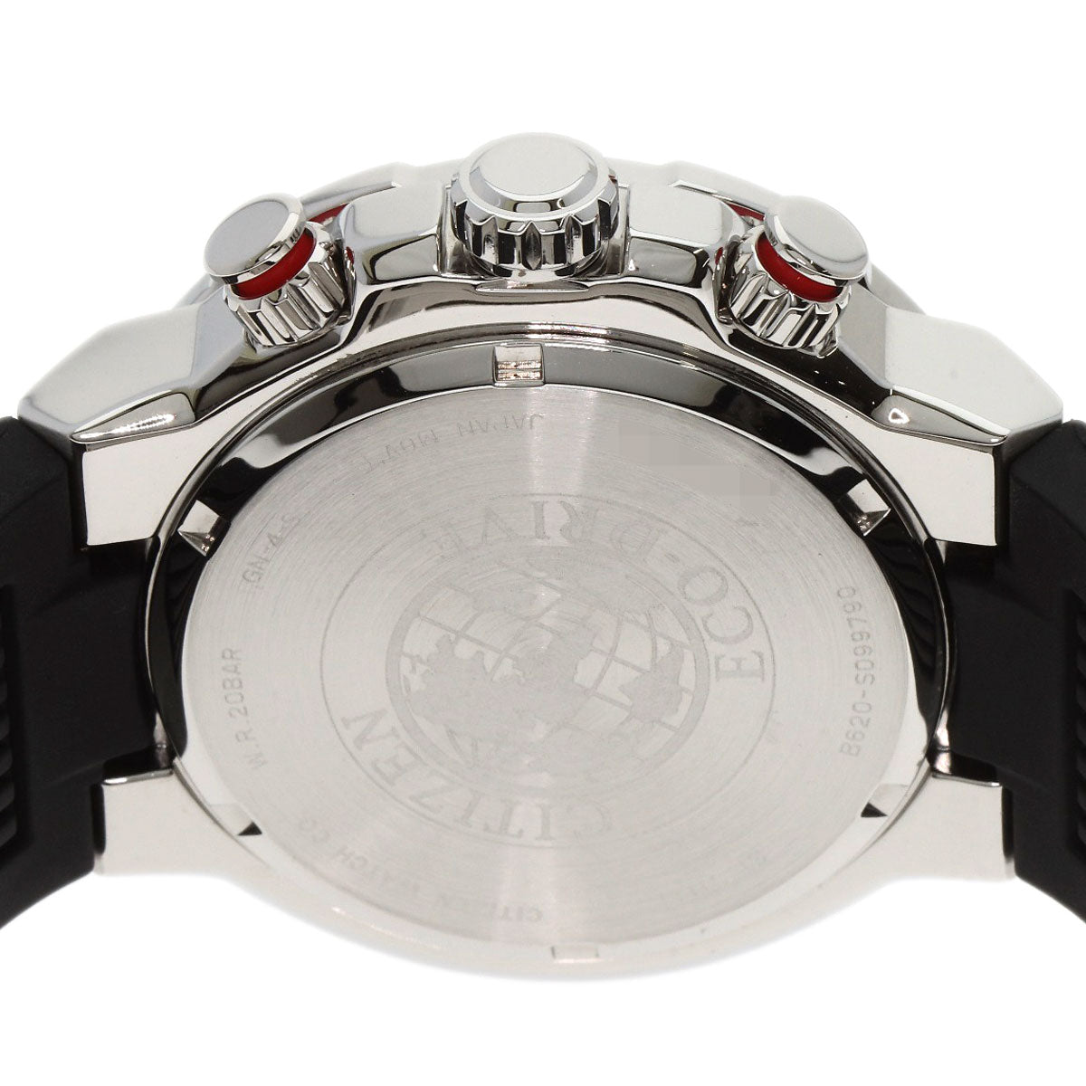 Citizen Watches Eco Drive B620-S099790 Stainless Steel, Rubber Silver Eco Drive Diver Black Dial