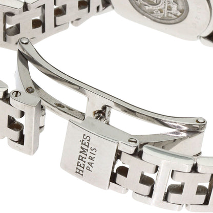 Hermes Watches Quartz Ar1.210 Stainless Steel , Stainless Steel Silver Arceau New Buckle White Dial