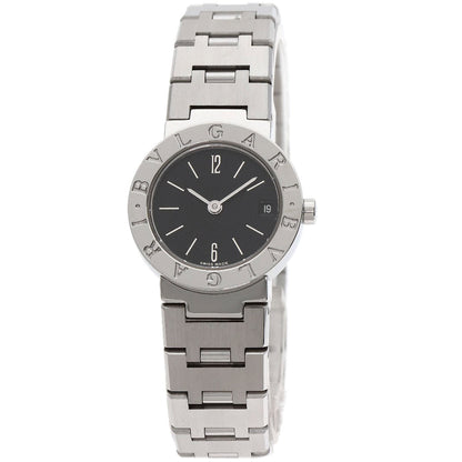 Bvlgari Watches Quartz Bb23Ssd Stainless Steel , Stainless Steel Silver Bulgari Bulgari Black Dial